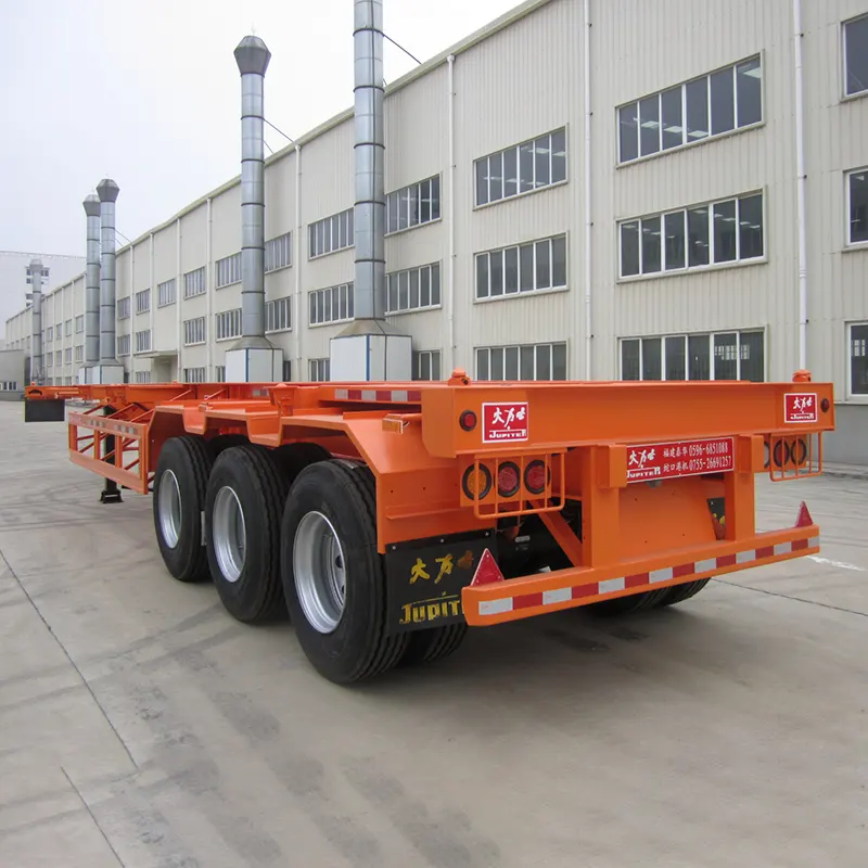 40ft 3-poros Skeleton Semi Trailer karo Bpw 13t Gandar