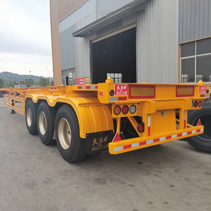 45ft 3-poros balung semi trailer karo JOST 2 inch King Pin