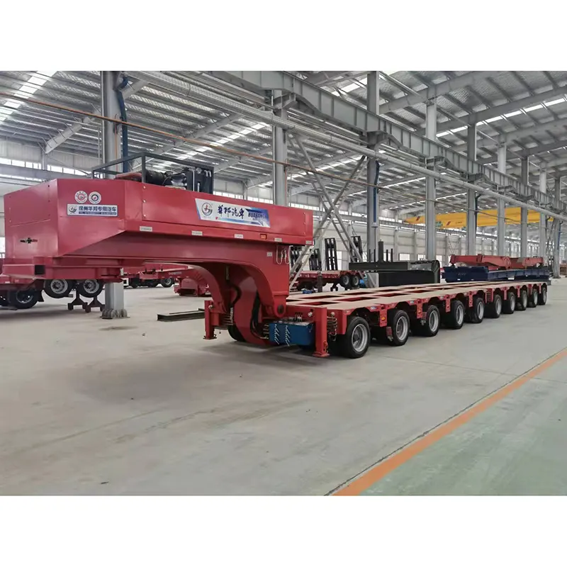 Multi-poros Modular Semi Trailer karo Hydraulic Steering System