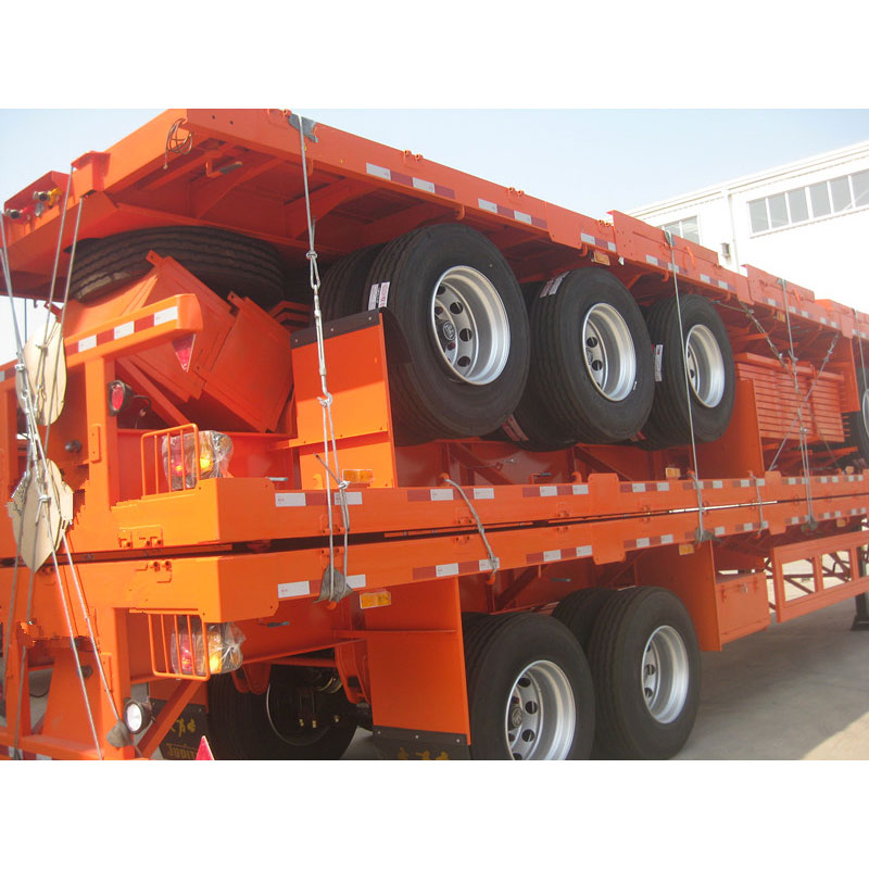 Jenis Tanzania 40ft 3ft 3ft 3ft Flated Semi Trailer Comphier Exporter